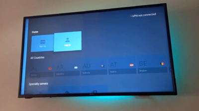 Android smart TV sign in to NordVPN fast app